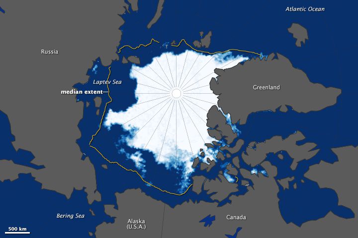 Climat : la banquise arctique atteint son quatrième point le plus bas